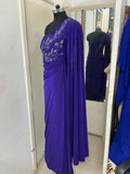 Indo western gown saree